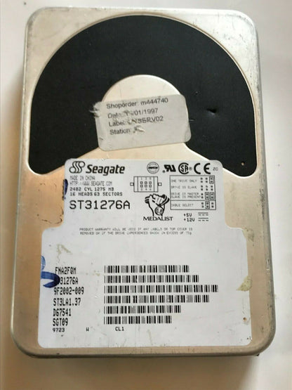 SEAGATE ST31276A 9F2002-009 IDE HARD DRIVE 1.2GB aa4ab7B