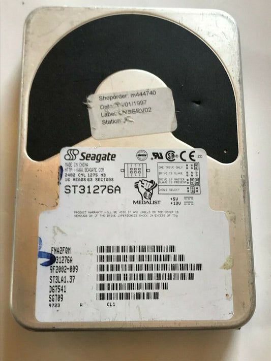 SEAGATE ST31276A 9F2002-009 IDE HARD DRIVE 1.2GB aa4ab7B