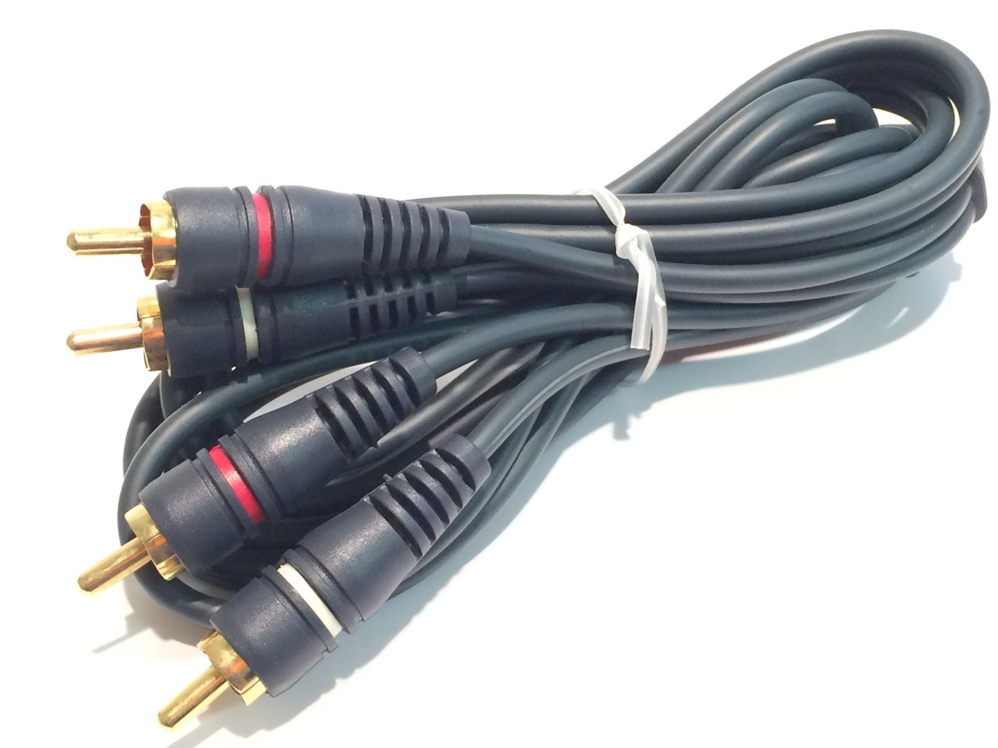 1.5m PREMIUM QUALITY TWIN GOLD PLATED DIGITAL AUDIO RCA PHONO CABLE fab16