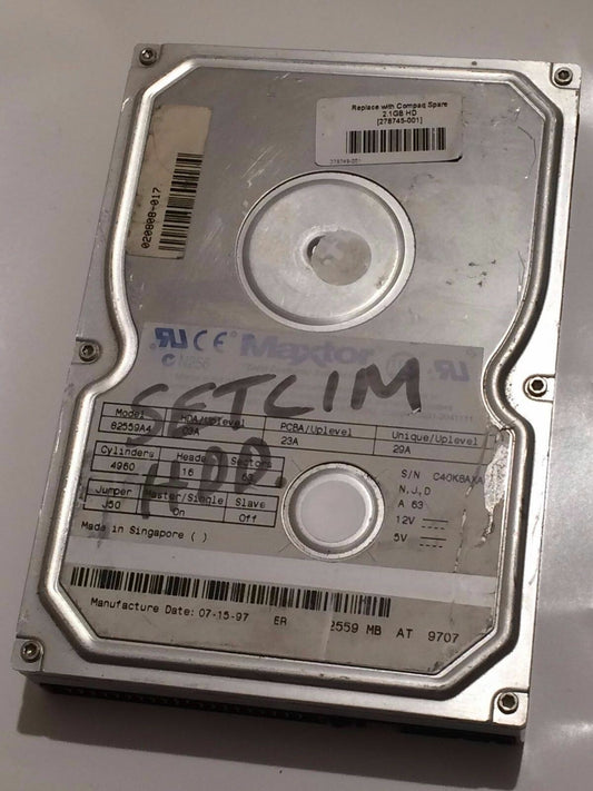 MAXTOR 82559A4 03A 23A 29A 2.5GB IDE HARD DRIVE aa4bb26