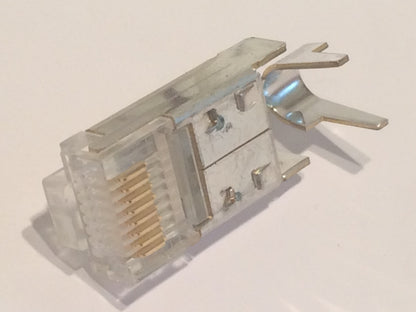 SUPERIOR QUALITY 8P8C 8 WAY RJ45 PLUGS PACK OF 5 fd5c1