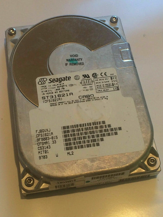 SEAGATE ST31621A 9F9003-015 CFS31621A IDE HARD DRIVE 1.6GB aa4ba20