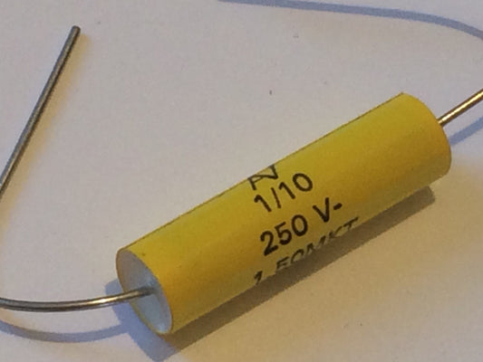 1UF 250V AXIAL METALLIZED POLYESTER FILM ARCOTRONIC 1.50MKT CAPACITOR ad2r11