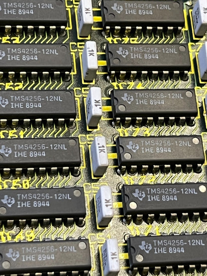MEMORY PCB WITH 84 X 4256 TEXAS INST DRAM MEMORY CHIPS TMS4256-12NL ac1f23