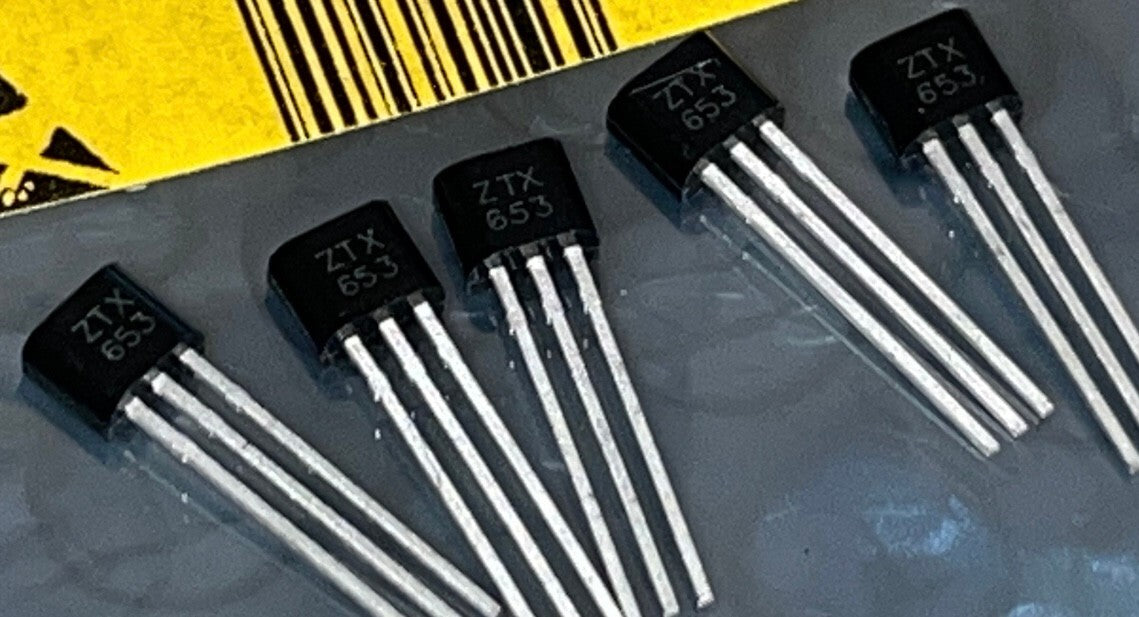 25pcs ORIGINAL ZTX653 ZETEX TRANSISTOR RS 295-517 UK STOCK dena3