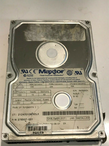 MAXTOR 83240E4 04A 24A 36A 3.2GB IDE HARD DRIVE aa5ga11