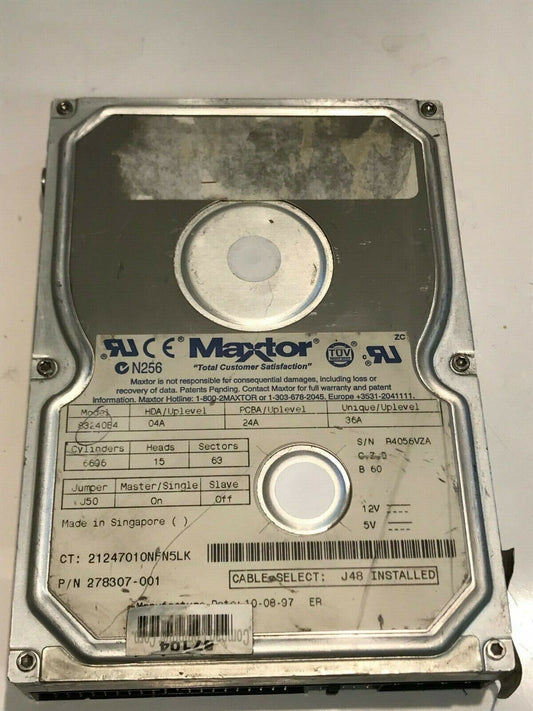 MAXTOR 83240E4 04A 24A 36A 3.2GB IDE HARD DRIVE aa5ga11