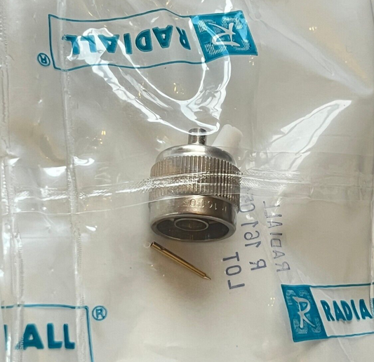 RADIALL R161051 TOP SPEC N TYPE MALE CONNECTOR FOR .141 SEMI RIGID fd6J29