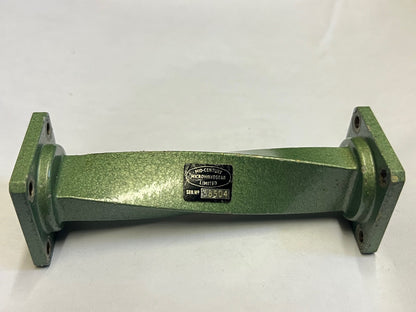 WG18 WR62 WAVE GUIDE 90 DEGREE TWIST 12.4 - 18.0Ghz MIDWEST MICROWAVE fd1L2