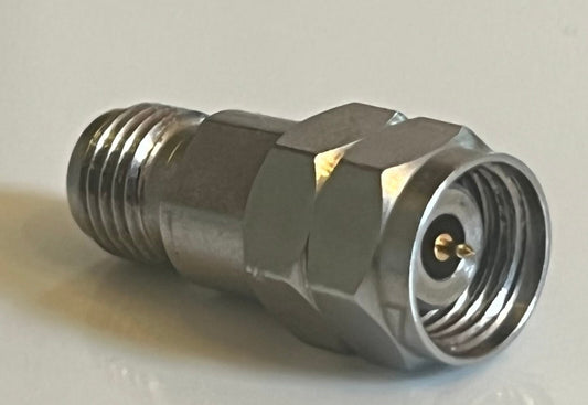 2.4MM MALE - 2.92MM FEMALE RF MICROWAVE 50GHZ ADAPTER PREMIUM QUALITY AE1W15