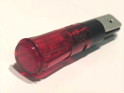 240V MAINS 9MM PUSH FIT PANEL NEON LIGHT WITH SPADE CONNECTIONS GOOD QUALITY