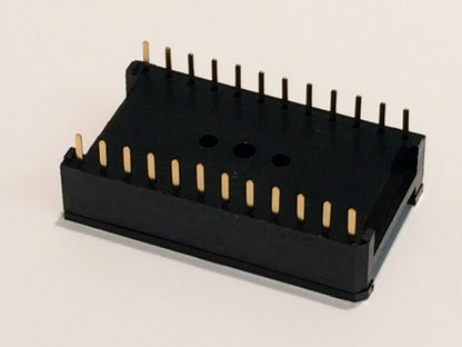 24 PIN PREMIUM MILITARY QUALITY FULL GOLD PLATE DIL IC SOCKET (x1) fd4g5