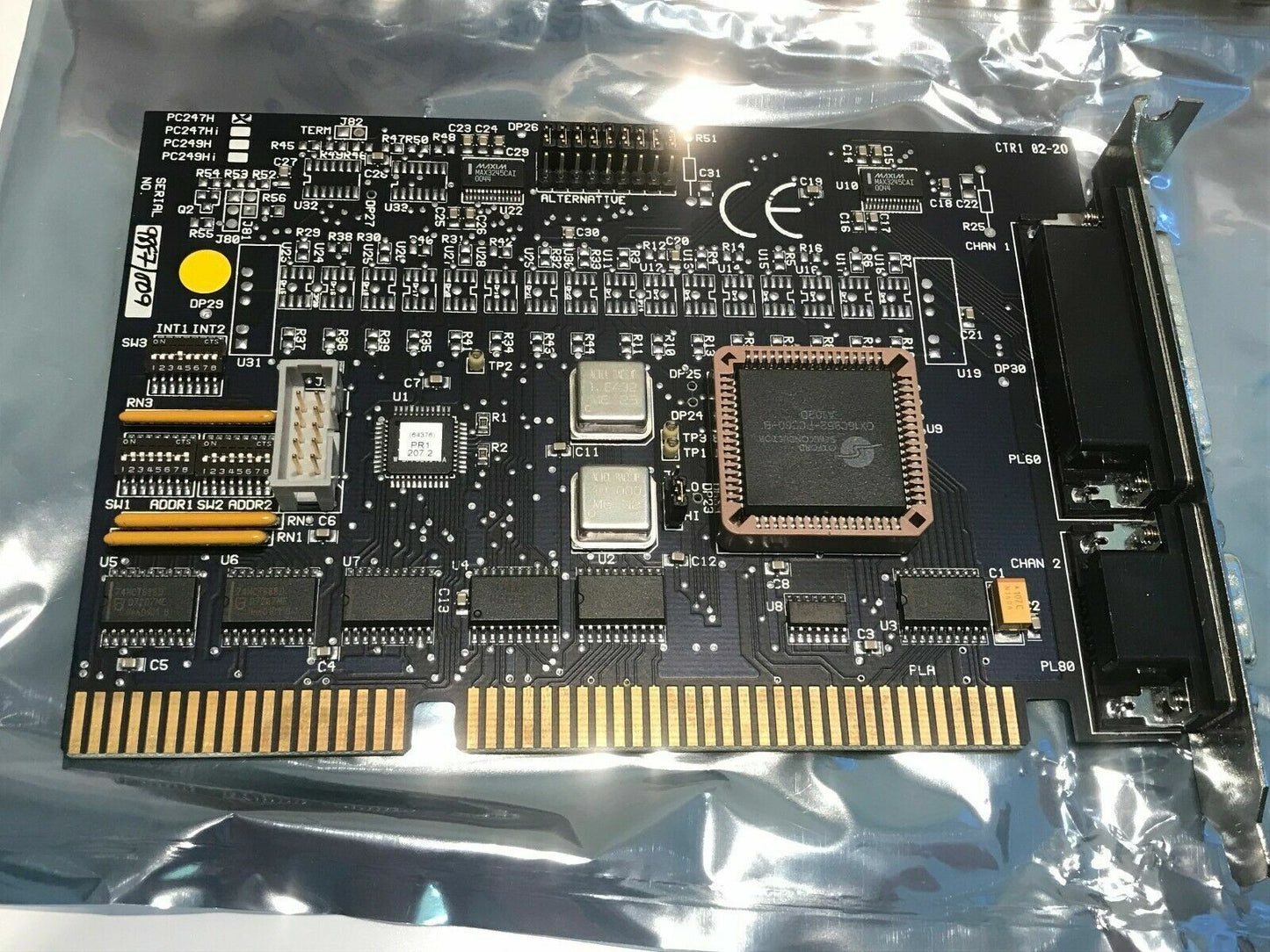 AMPLICON LIVELINE PC247H ISA 16 BIT DUAL RS232 SERIAL INTERFACE CARD ae1T13