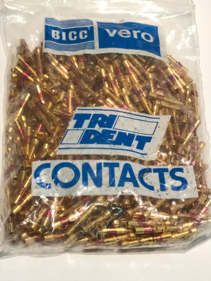 T3P22FC1LX TRIDENT SERIES RED 22 AWG GOLD PLATED CRIMP FEMALE CONTACT x1 fd5g39