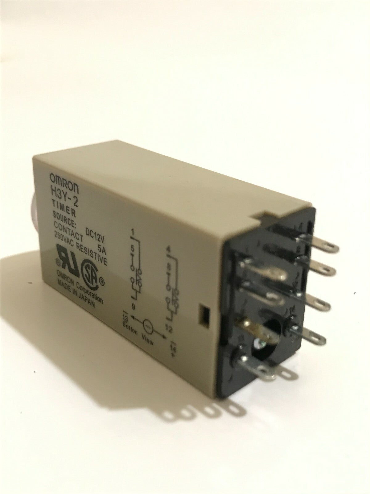 H3Y-2 12V DC MINIATURE PLUG IN TIMER 8 PIN 1 - 30 SECONDS DP CONTACTS ad2G5