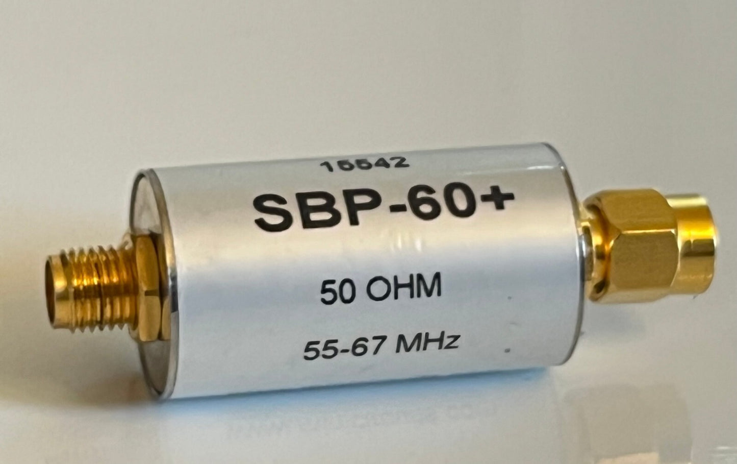 MINI-CIRCUITS SBP-60+ SMA LUMPED LC BAND PASS FILTER 55 - 67MHz AE1W54