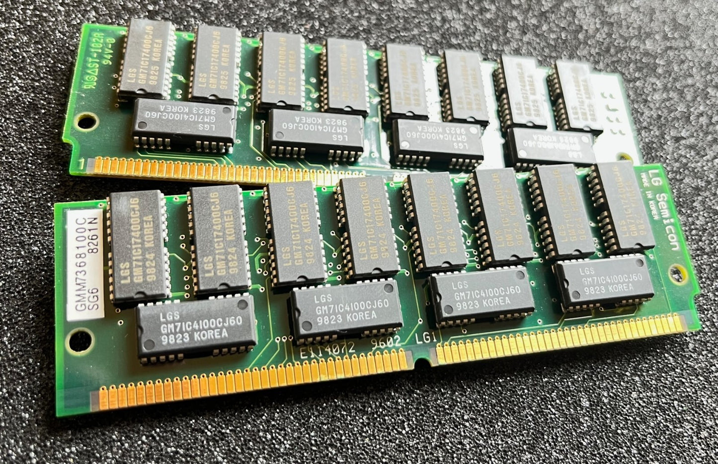 MATCHED PAIR 32MB 72 PIN 60NS FAST PAGE MODE PARITY GOLD PLATED 64MB SIMM fd2k21