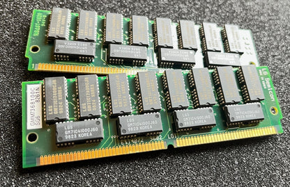 MATCHED PAIR 32MB 72 PIN 60NS FAST PAGE MODE PARITY GOLD PLATED 64MB SIMM fd2k21