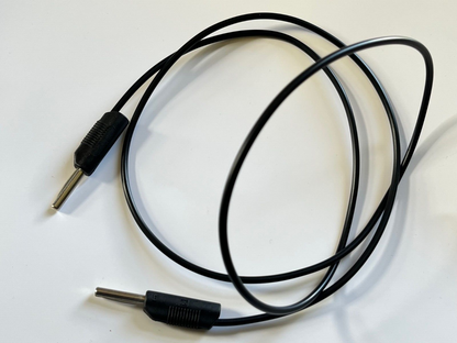 RS PRO QUALITY 4MM STACKABLE BANANA PLUG TEST LEAD 1.0M LONG BLACK ad1*20