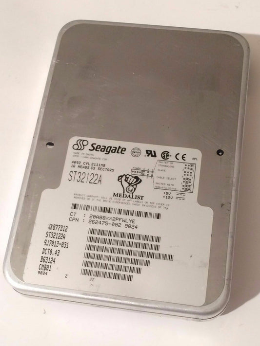SEAGATE ST32122A 9J7013-031 DCT0.43 IDE HARD DRIVE 2.1GB aa4aa1a