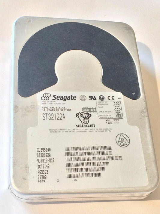 SEAGATE ST32122A 9J7013-817 DCT0.42 IDE HARD DRIVE 2.1GB aa4aa1f