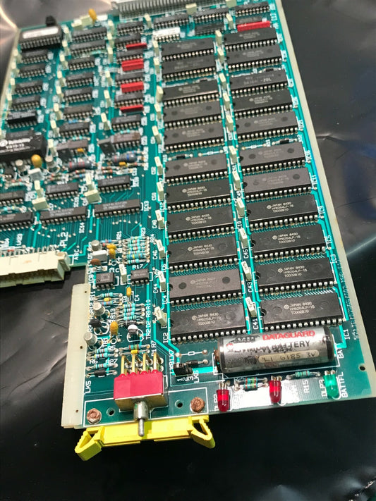OLD MEMORY PCB WITH 22 X 6264 HITACHI SRAM MEMORY CHIPS HM6264LP-15 ac1X15