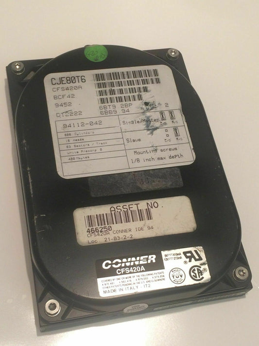 CONNER CFS420A 420MB IDE HARD DISC BCF42 D12222 aa4cd1