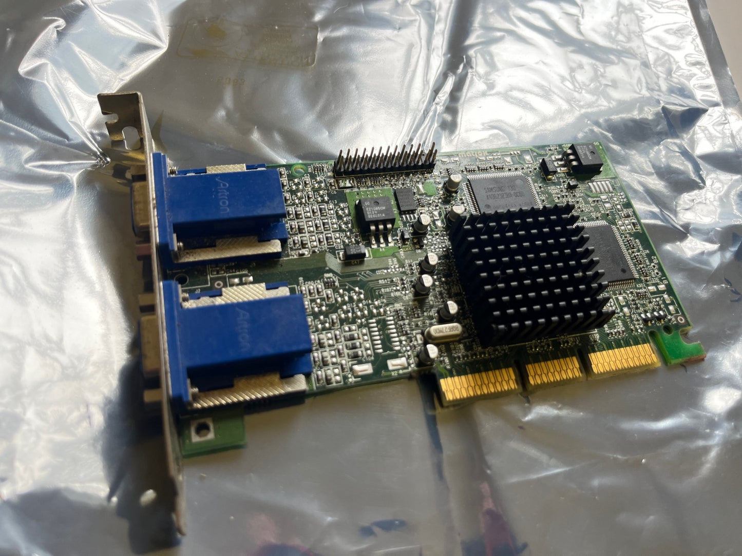 MATROX G45+ MDHA16D/IB LEGACY DUAL OUTPUT SVGA GRAPHICS AGP CARD AD1i21