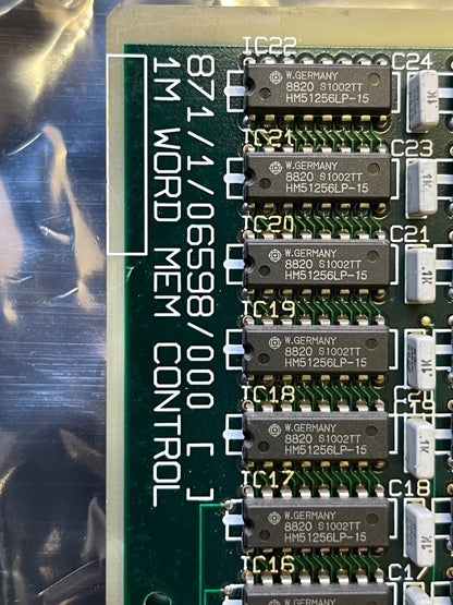 MEMORY PCB WITH 84 X 51256 HITACHI DRAM MEMORY CHIPS HM51256LP-15 ad1y10