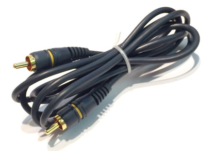 1.5m PREMIUM QUALITY 75 OHM GOLD PLATED DIGITAL AUDIO COAX RCA PHONO CABLE fab14