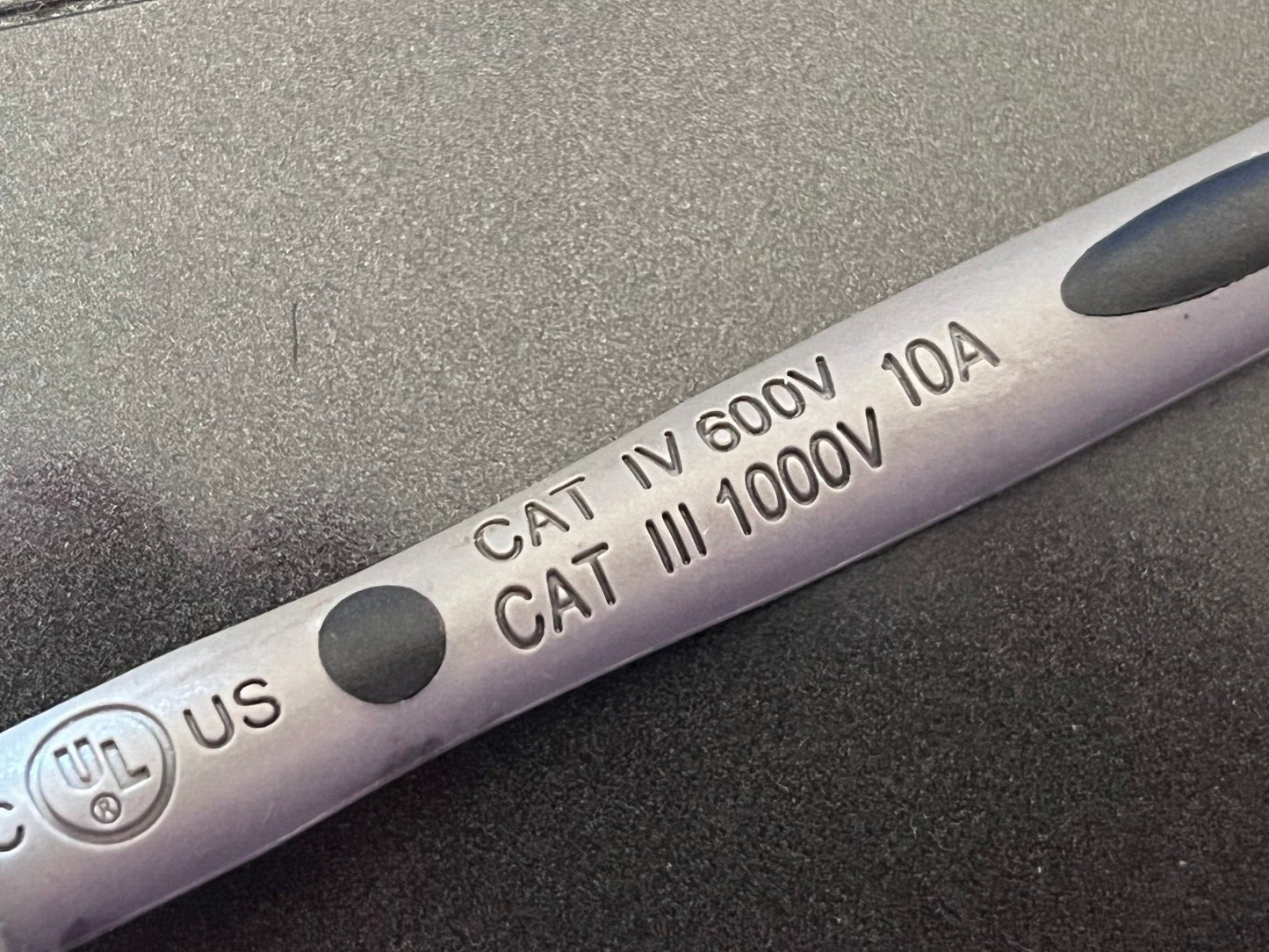AGILENT KEYSIGHT BLACK TEST PROD CABLE CAT 3 1000V 10A SHROUDED 4MM AD1M13