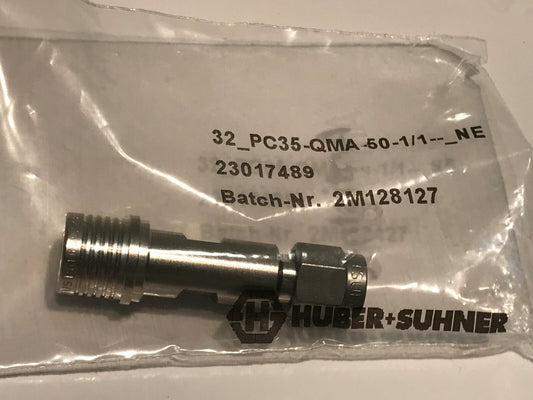 SUHNER 32_PC35-QMA-50-1/1-_NE 3.5 MALE - QMA FEMALE ADAPTOR fbb28.31