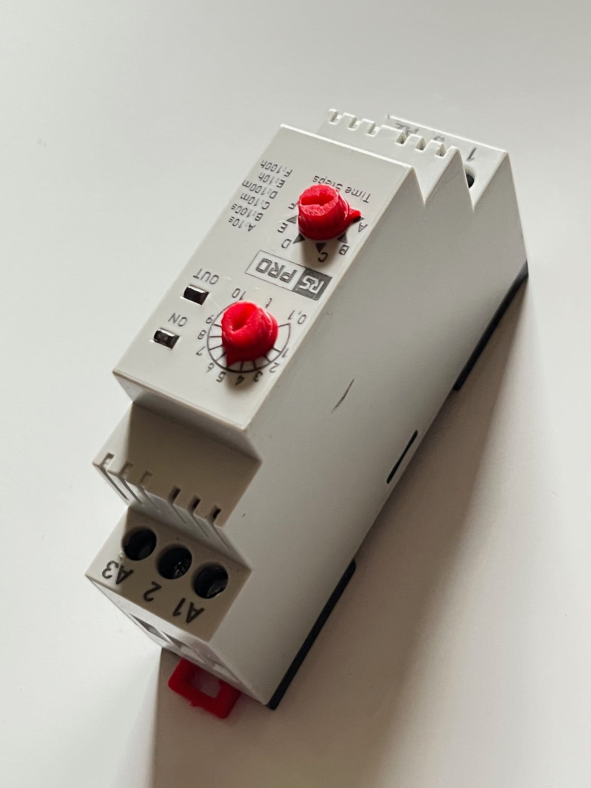 RS 119-803 DIN RAIL TIMER 0.1S - 100H 24V / 230V OPERATION NEW fd1d40