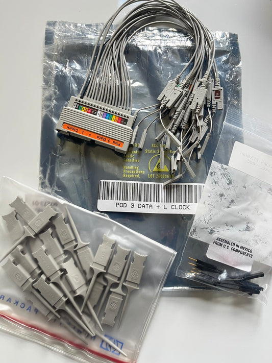 HP AGILENT DATA CABLE POD 3 & L CLOCK PROBE COMPLETE SET WITH CLIPS fd2h14