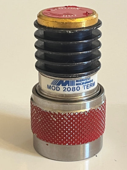 MIDWEST MICROWAVE 2080 N TYPE MALE 50 OHM TERMINATOR 10W 12.4GHZ fba10a85
