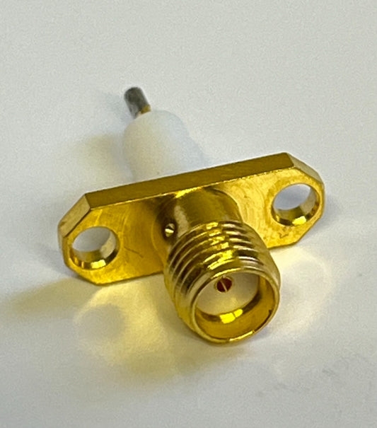 2 HOLE CHASSIS MOUNT GOLD PLATED SMA FEMALE BEST QUALITY ROSENBERGER blb41