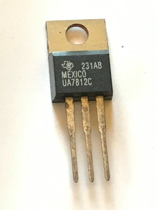 ORIGINAL VINTAGE TEXAS UA7812C 1A 12V REGULATOR TO220 (x1) UK STOCK fd7d57