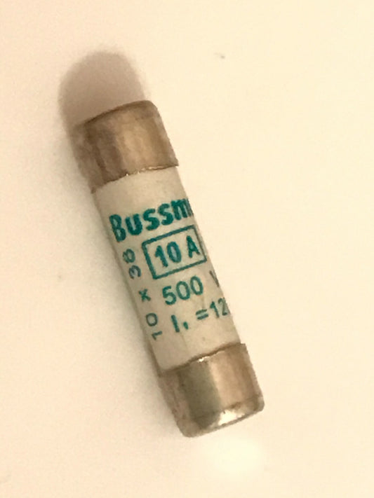 BUSSMANN C10M10 aM 10A FUSE SIZE 10 X 38 (X1 FUSE) faa12X