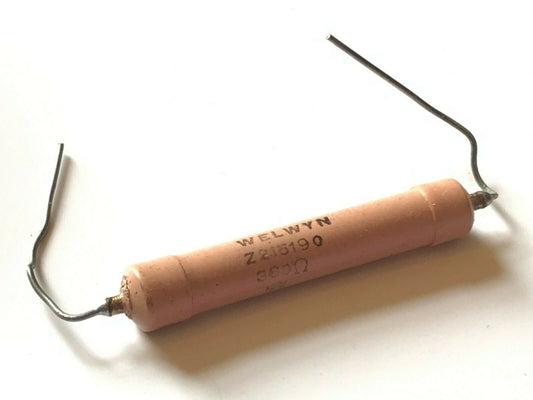 VINTAGE 1950'S WELWYN SA3635 360 OHM 12W 5% WIRE WOUND RESISTOR ad1J41