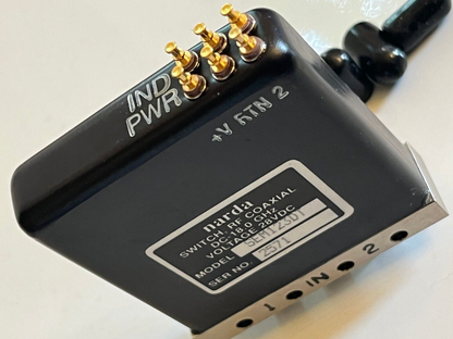 NARDA SEM123DT RF SMA FAIL SAFE COAXIAL RELAY 18GHz 28Vdc SPDT AD2N34