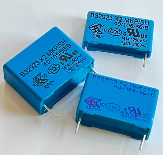 EPCOS B32923 RANGE OF x2 RATED SUPPRESSION CAPACITORS FROM DROP DOWN LIST FCA10