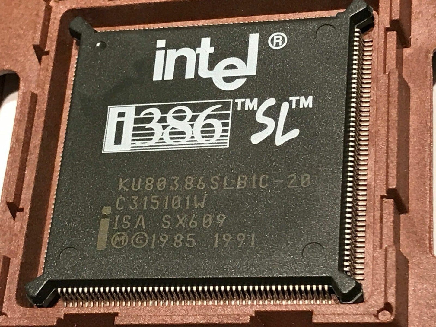INTEL KU80386SL RARE & COLLECTABLE i386SL SURFACE MOUNT SX609 PROCESSOR fd1d34