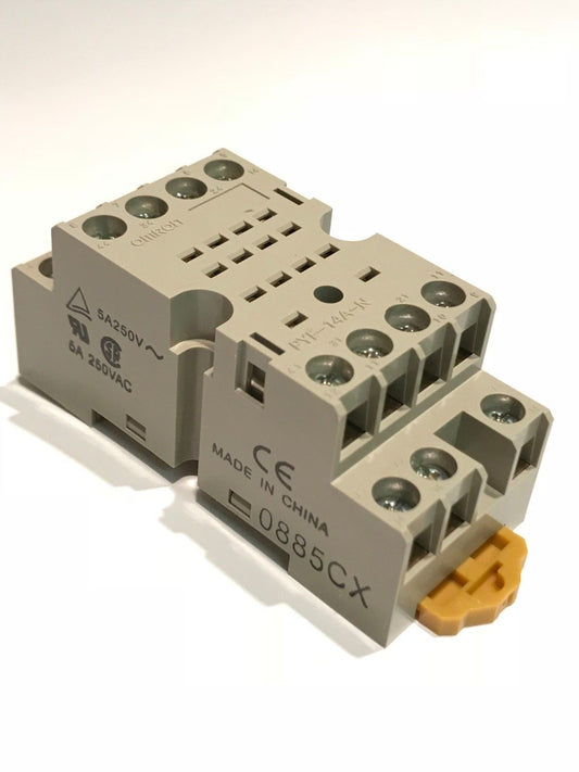 OMRON PYF-14A-N 14 PIN RELAY BASE DIN MOUNT fd5e13