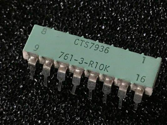 10K DIL 16 PIN RESISTOR NETWORK CTS (x1) 761-3-R10K fcb15.61