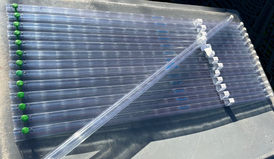 IC CHIP STORAGE TUBES 0.3" FOR STANDARD DIP DIL 74 SERIES CHIPS PACK OF 5PC