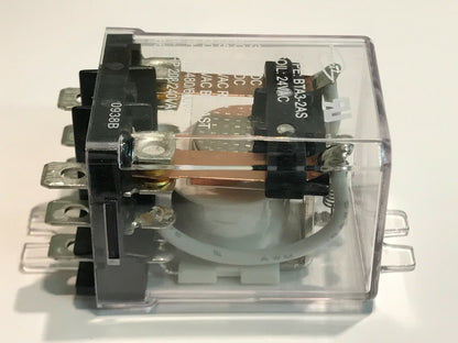 24V AC DOUBLE POLE SINGLE THROW HEAVY DUTY RELAY WITH 25A CONTACTS x1 fba13B