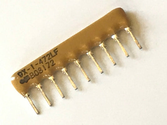 9X-1-472LF 8 RESISTOR 4.7K SIL NETWORK BOURNS (x1) ad1J16