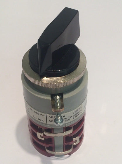 SANTON N10P-B02 HEAVY DUTY 3 POLE 3 POSITION ROTARY CONTROL SWITCH faa~4