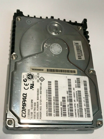 COMPAQ BD018635CC 180732-002 BDC4 18.2GB SCSI 3 ULTRA HARD DRIVE aa5ic2