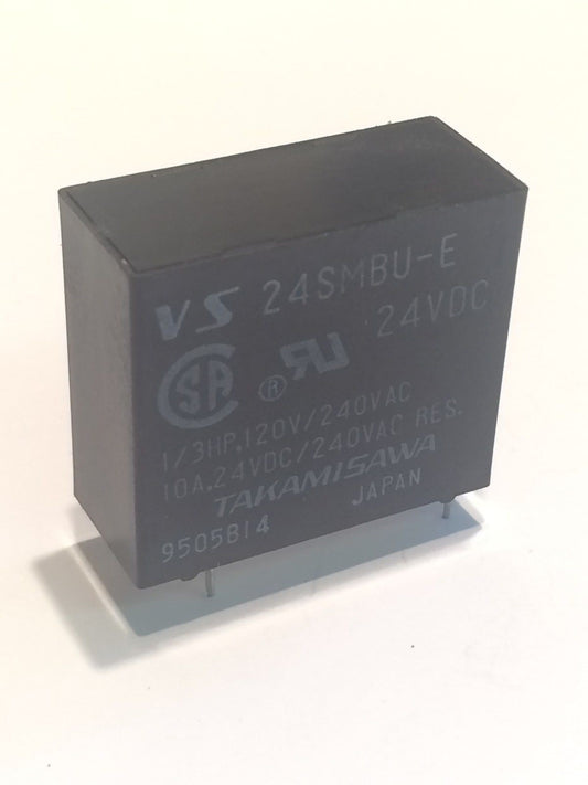 VS24SMBU-E TAKAMISAWA 24V DC COIL 10A SINGLE POLE NORMALLY OPEN RELAY, blb201